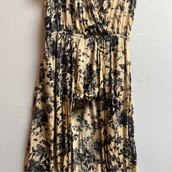 Tennis floral romper open front maxi dress Sz S - Picture 3 of 8